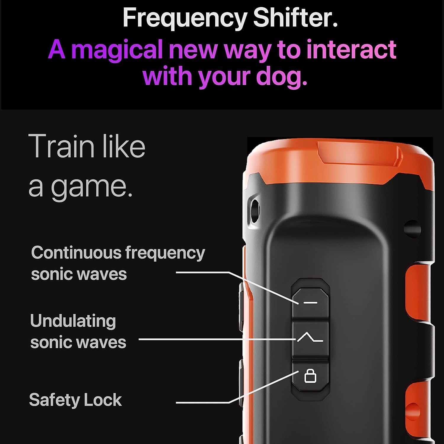 Ultrasonic Bark Control & Training Device, 50ft Range
