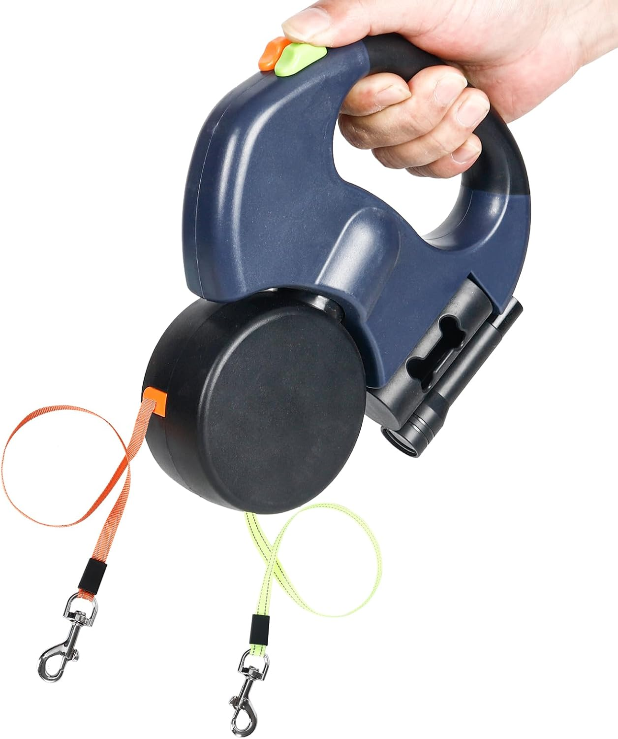 Reflective Retractable Dual Pet Leash