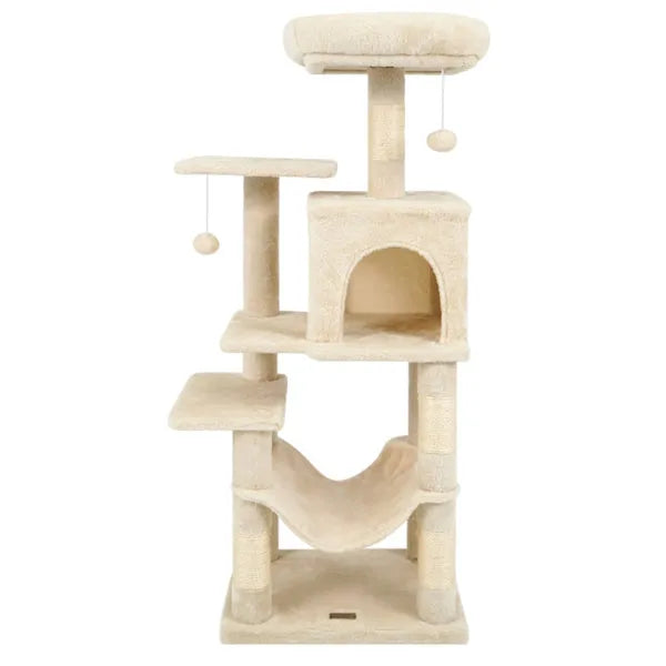 44" Multi-Level Cat Tree, Beige