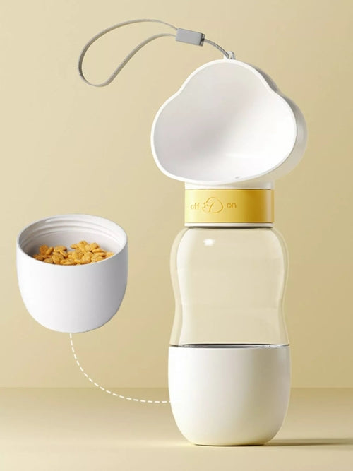 Portable 2-in-1 Pet Food and Water Vessel