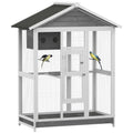 64.5" Wooden Aviary with 4 Perches, Nest, and Slide-Out Tray