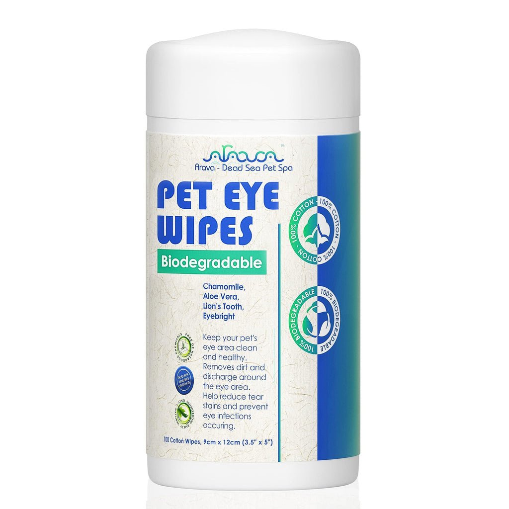 Natural Medicated Pet Eye Wipes - 100 Count