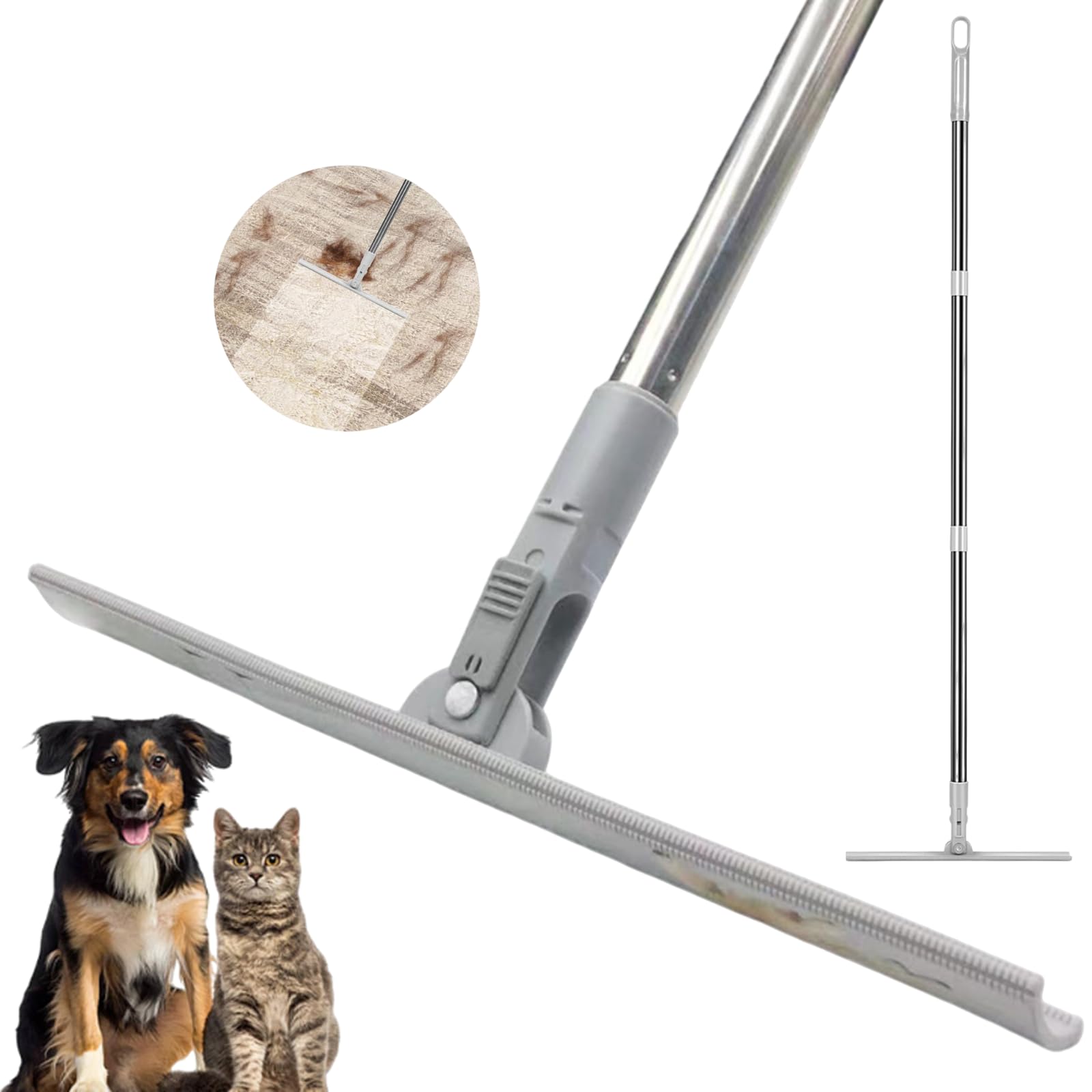 Adjustable Long Handle Pet Hair Remover