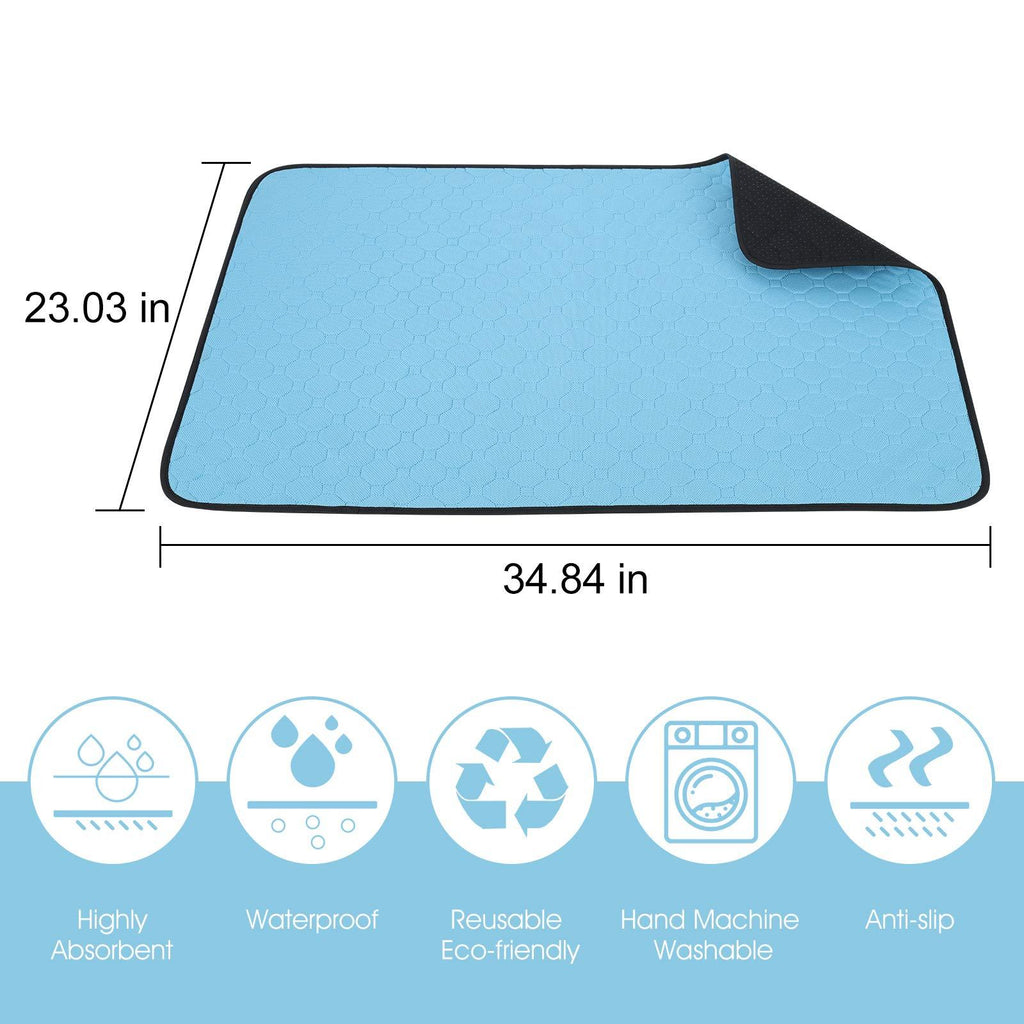 Reusable Pet Training Pads, 89.5 x 59.2 cm, 2-Pack