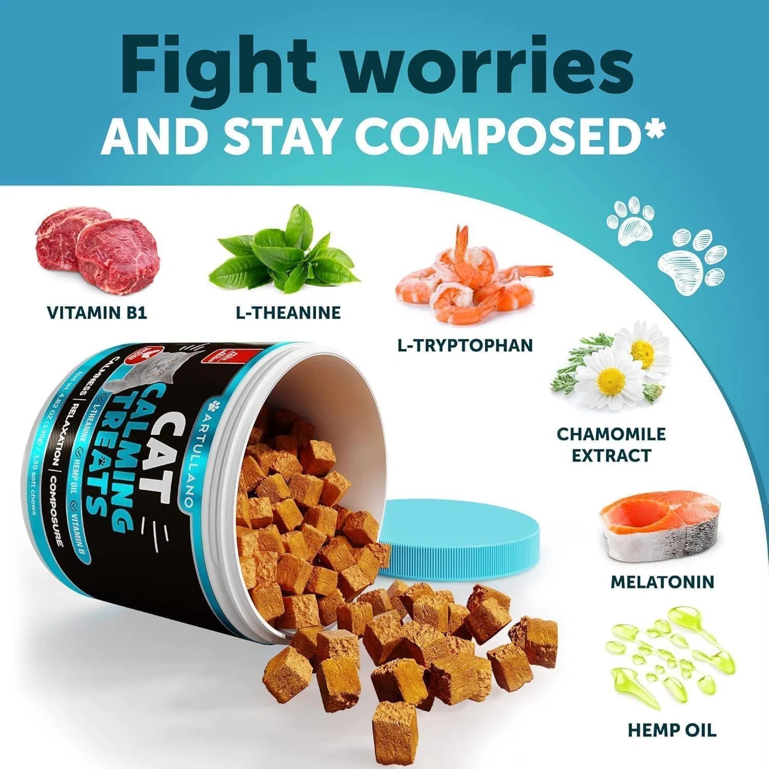 Hemp Calming Treats for Cats