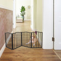 Arc Wooden Folding Pet Gate for Doorways and Stairs