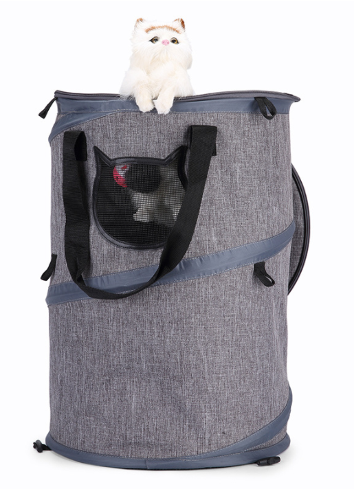 Collapsible Pet Carrier with Integrated Tunnel