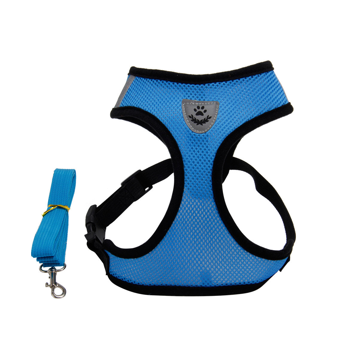 Elegant Mesh Pet Harness with Leash - 5 Colors