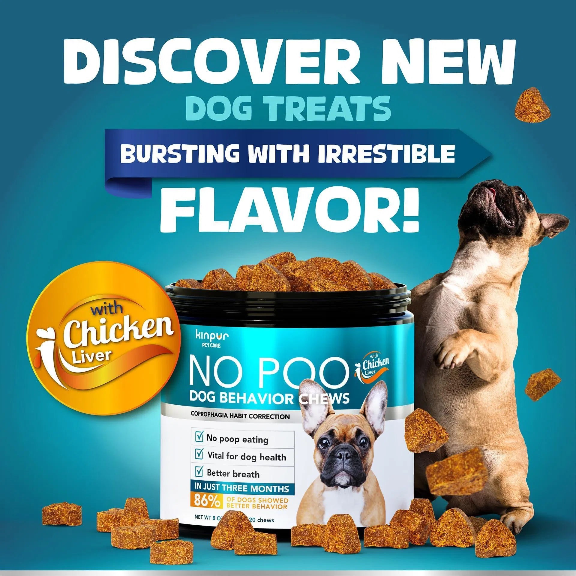 Digestive Support Chews for Dogs, 180 Count