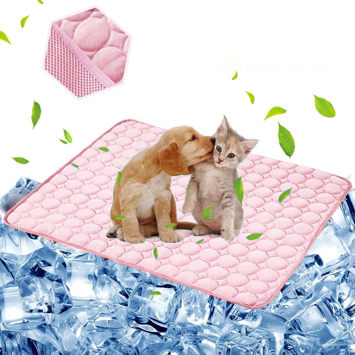 Cooling Mat for Pets, Pink, 22 x 28 Inches