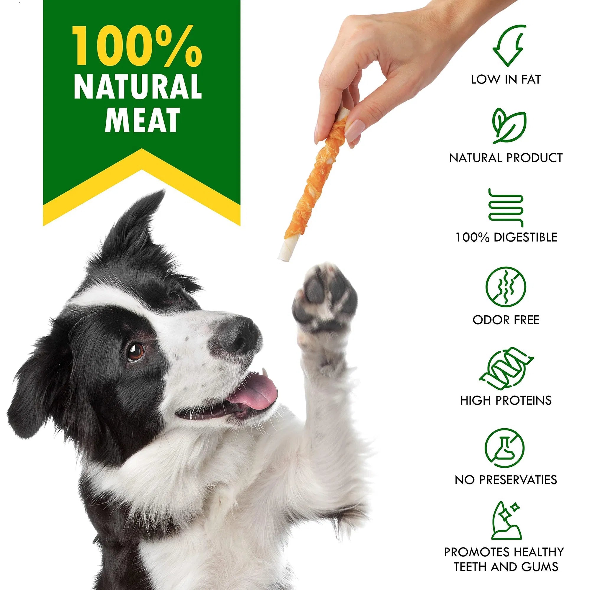 Gourmet Chicken Wrapped Dog Chews, Grain-Free