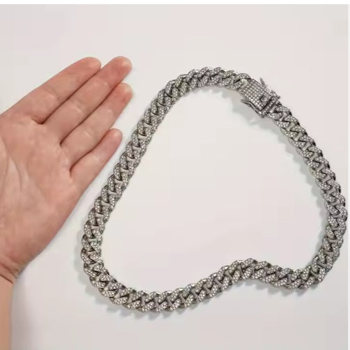 Sparkling Diamond Alloy Pet Chain Choker