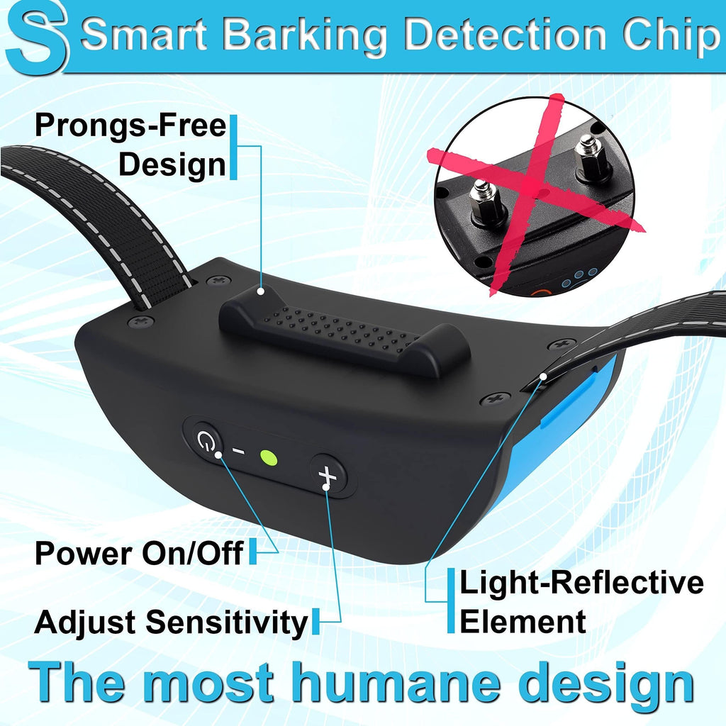 Humane Small Dog Bark Collar, No-Shock, Rainproof
