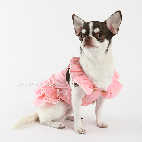 Blossom Pink Cotton Pet One-Piece
