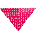 Pink Awareness Tie-On Dog Bandana