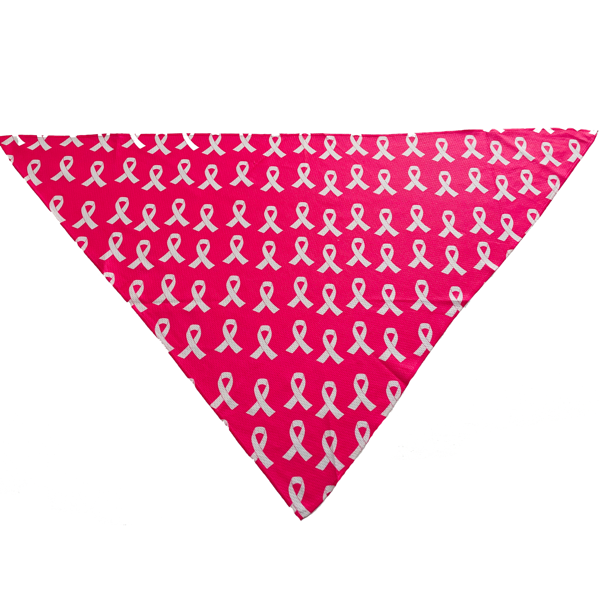 Pink Awareness Tie-On Dog Bandana