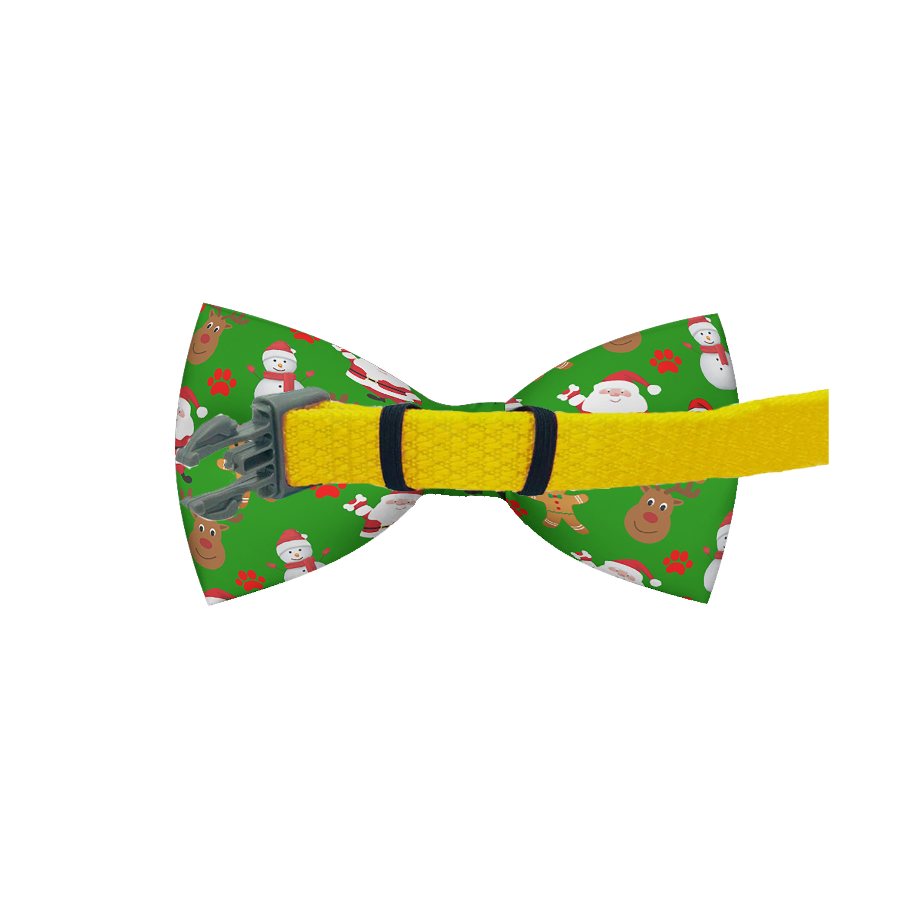 Festive Green Holiday Dog Bow Tie