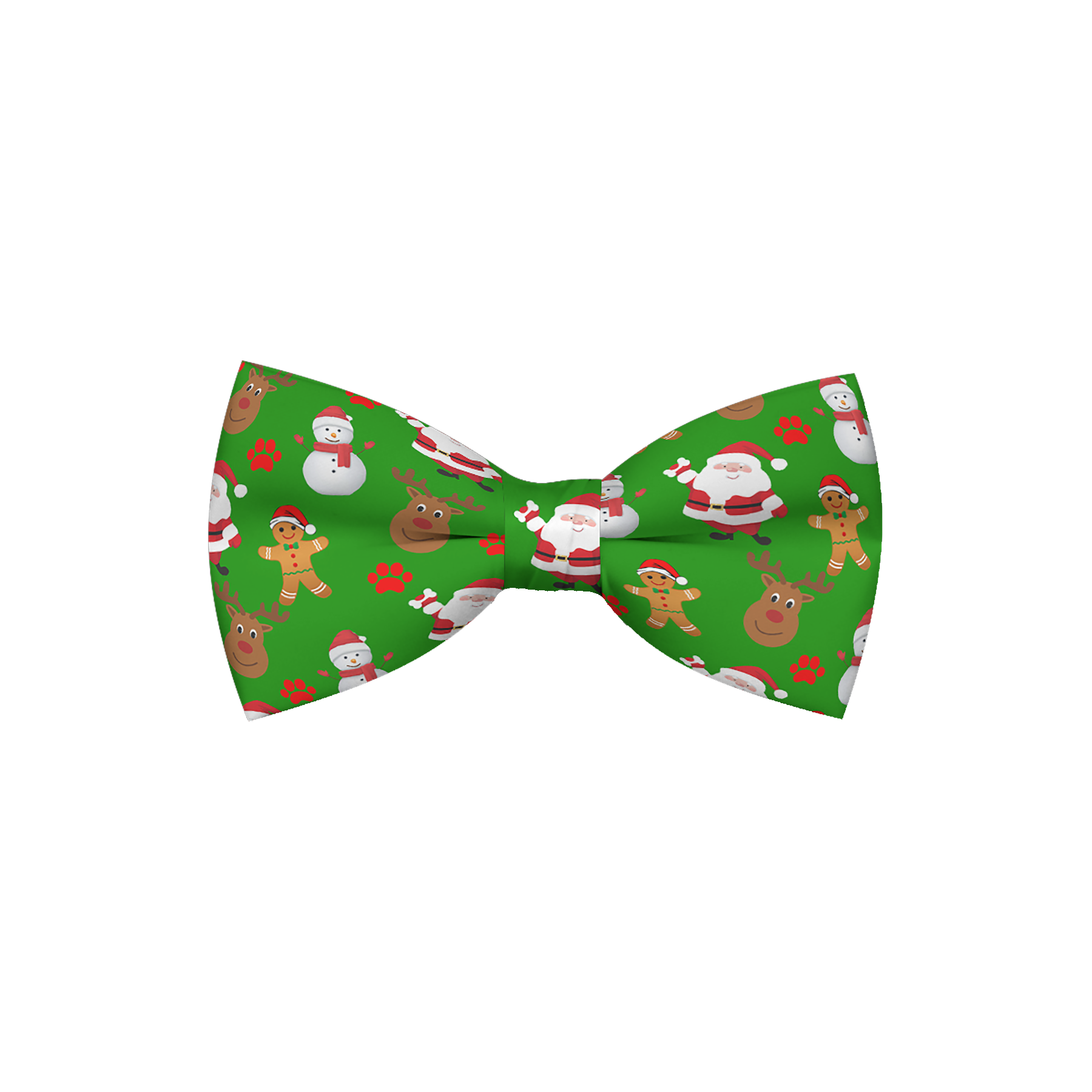 Festive Green Holiday Dog Bow Tie