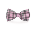 Pink Plaid Dog Bow Tie