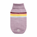 Retro Knit Turtleneck Sweater - Lavender