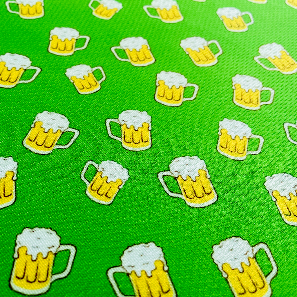 St. Patrick's Day Green Beer Tie-On Dog Bandana