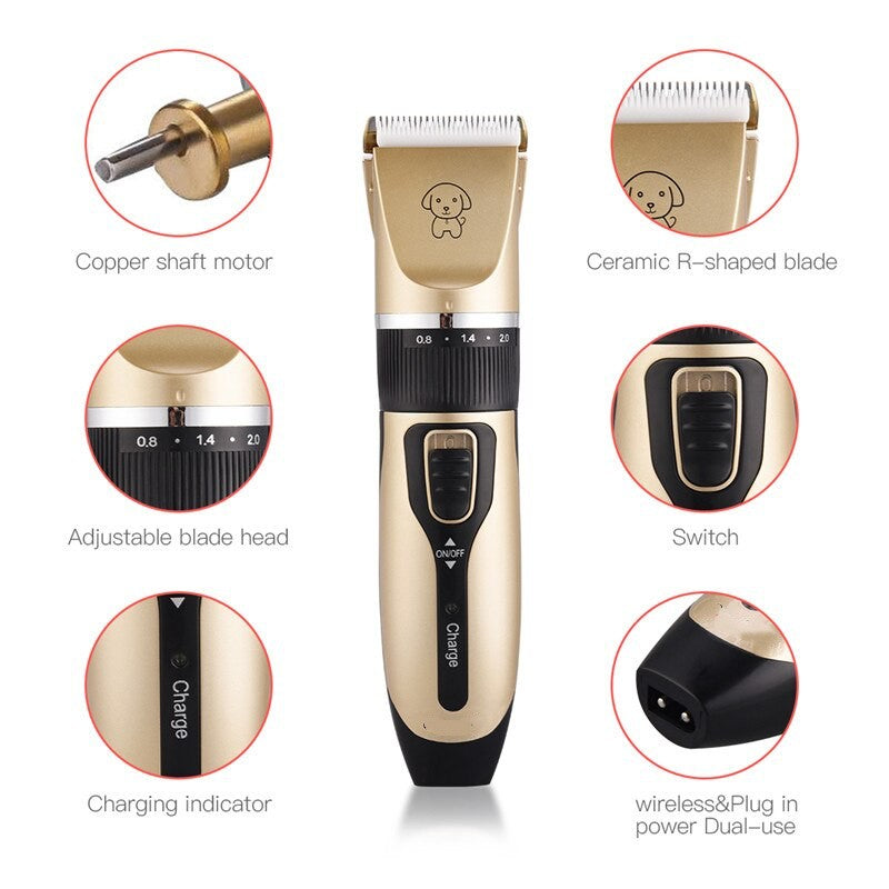 Professional Pet Grooming Clipper Set