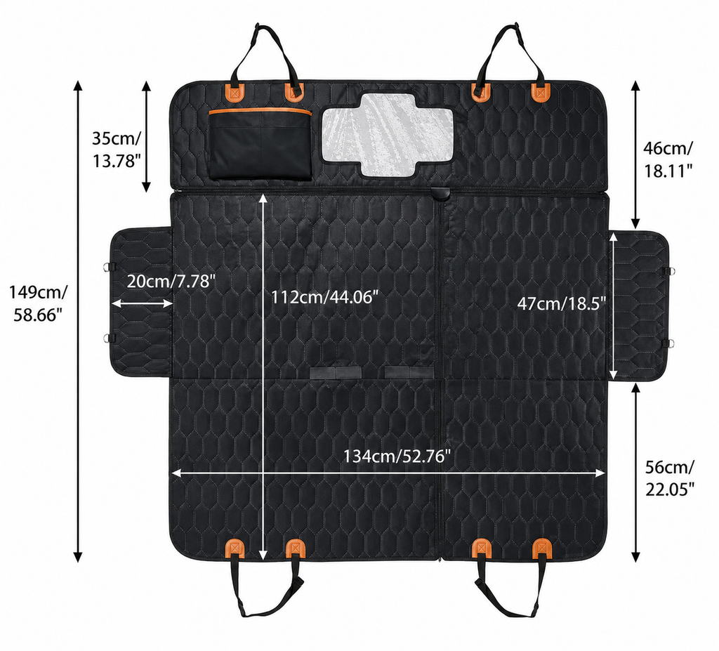 Luxury Pet Travel Seat Cover for Vehicles