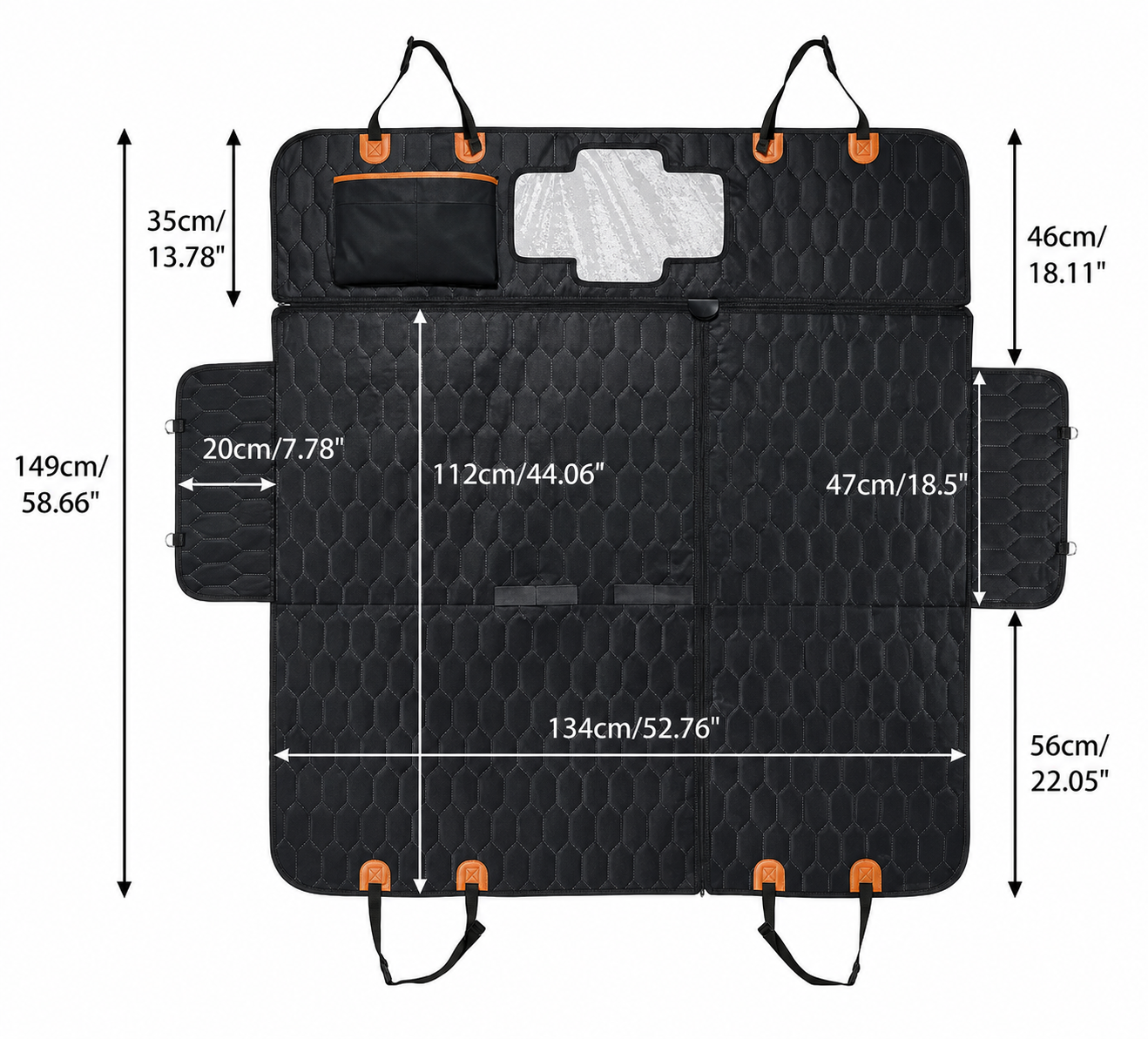 Luxury Pet Travel Seat Cover for Vehicles