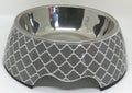 Modern Gray Dog Bowl, Medium