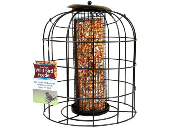 Elegant Iron Wire Bird Feeder - Set of 6