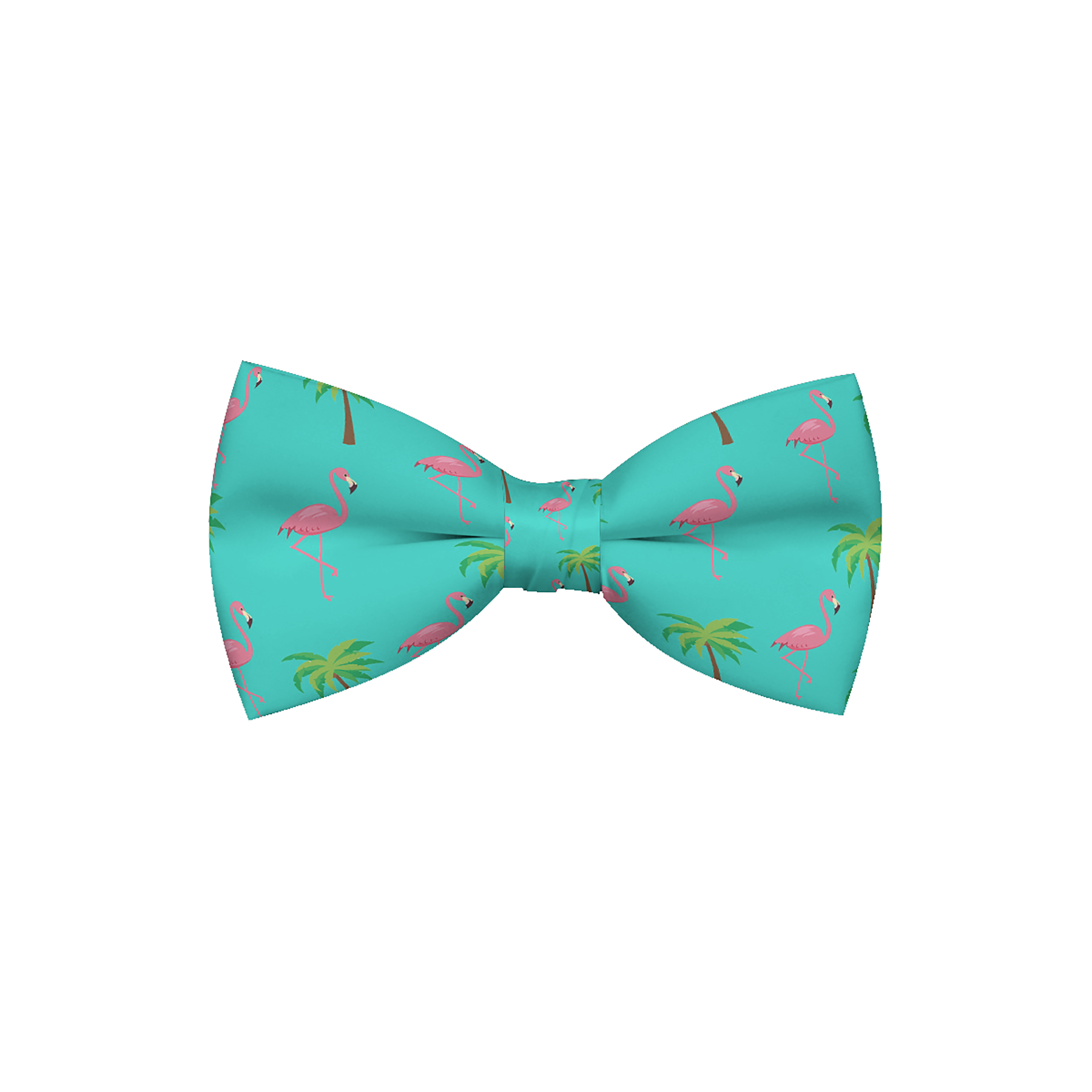 Miami Vice Flamingo Dog Bow Tie