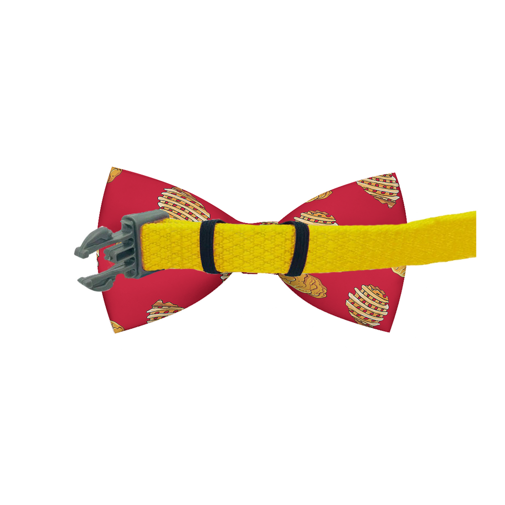 Chic Nuggets & Waffle Fries Dog Bow Tie