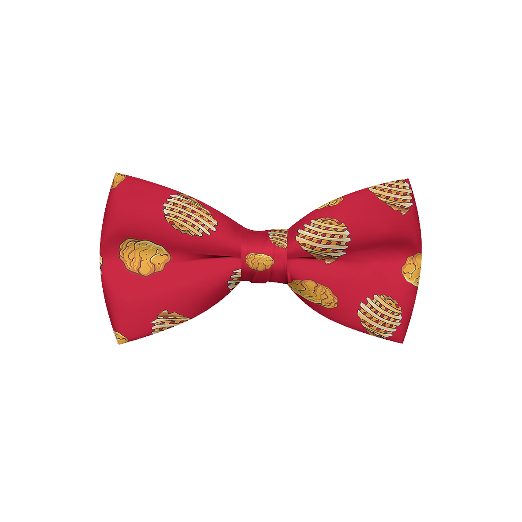 Chic Nuggets & Waffle Fries Dog Bow Tie