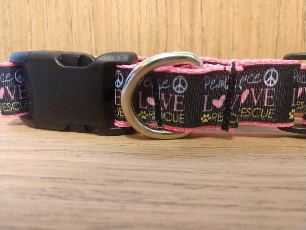 Martingale Collar, Leash, or Hands-Free System - Pink