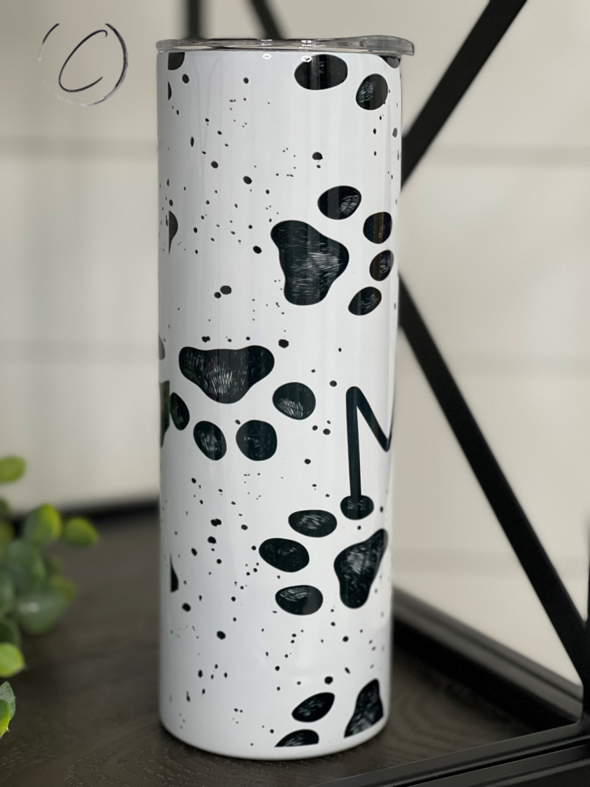 Paw Print 20oz Skinny Tumbler