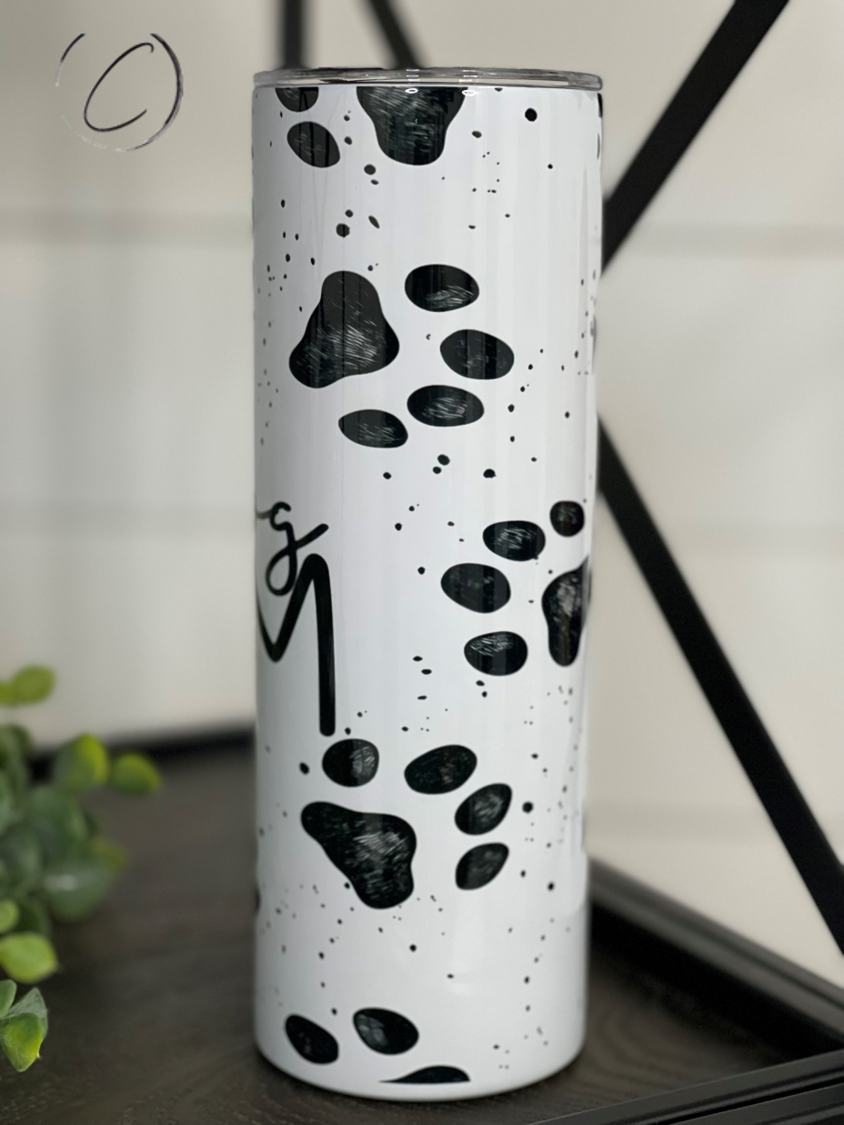 Paw Print 20oz Skinny Tumbler