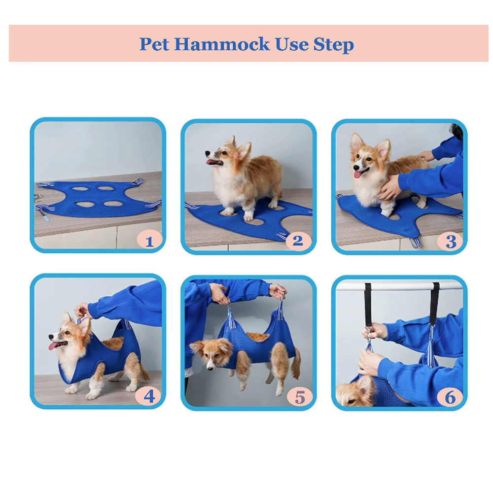 Feline Grooming Hammock Pouch, Restraint Bag