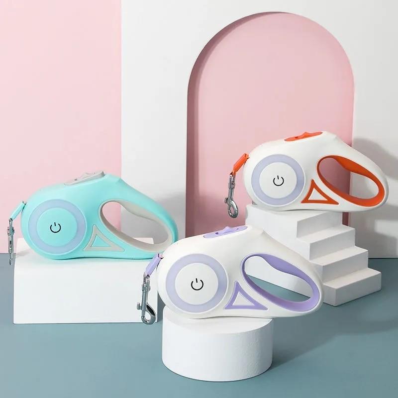 Retractable Leash with Integrated Lighting