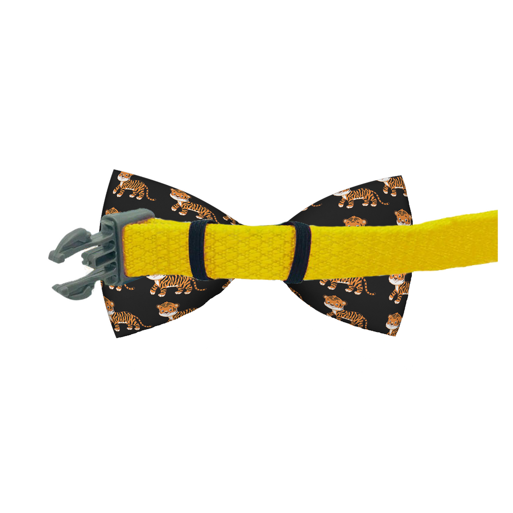 Elegant Tiger Dog Bow Tie