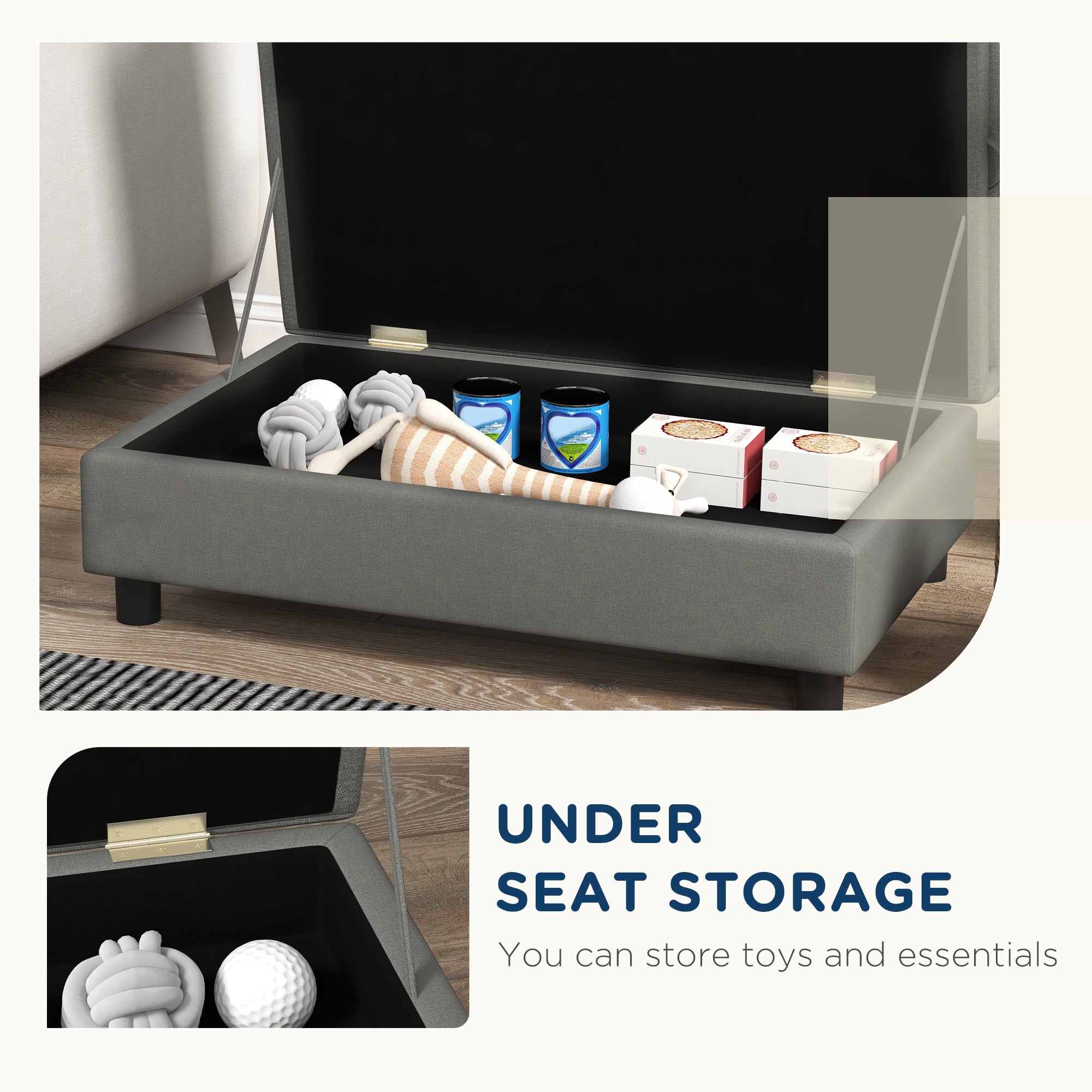 Luxury Pet Sofa for Small Dogs, Gray