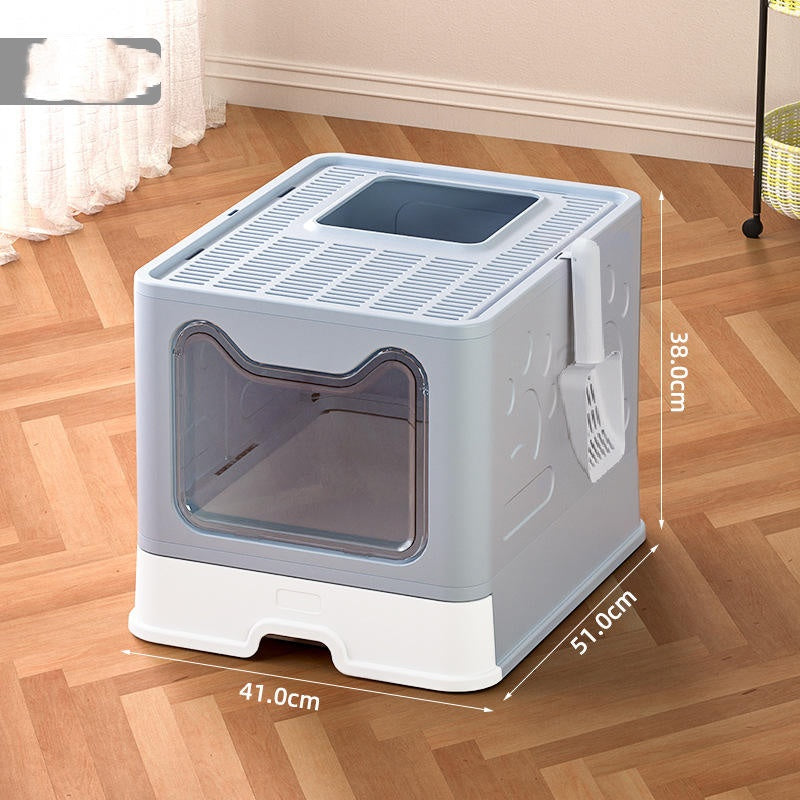 Front-Entry Enclosed Litter Box with Scoop