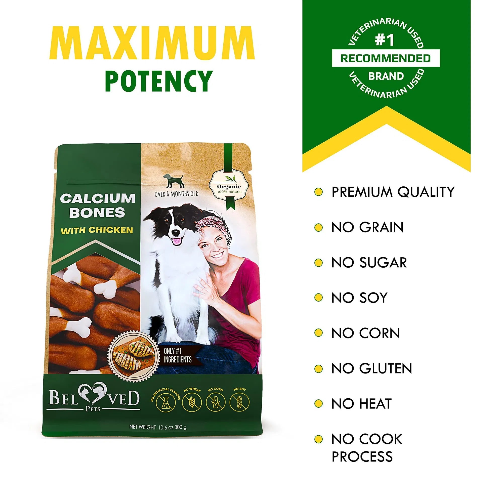 Wrapped Chicken Calcium Bones, Rawhide-Free Dog Chews