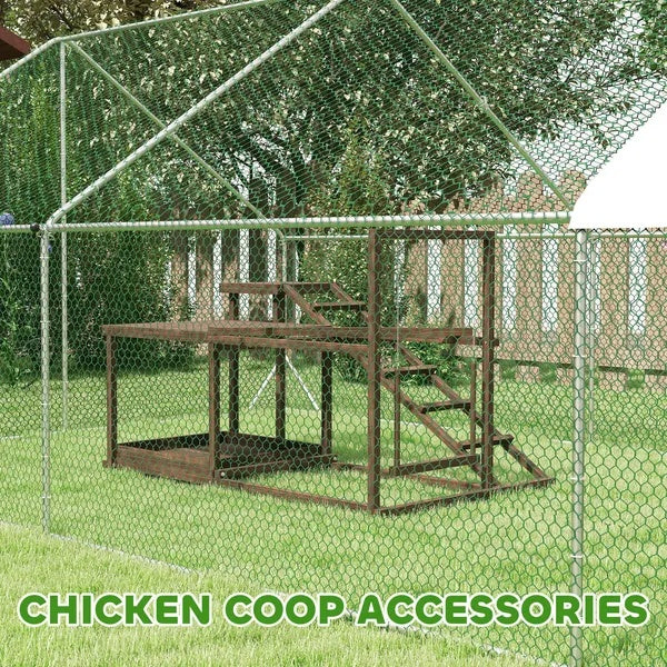 Wooden Avian Activity Set with Perch, Swing, Ladder, Platfor