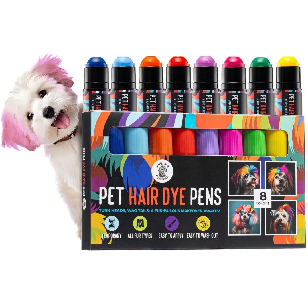 8-Color Pet Safe Temporary Hair Dye Pens