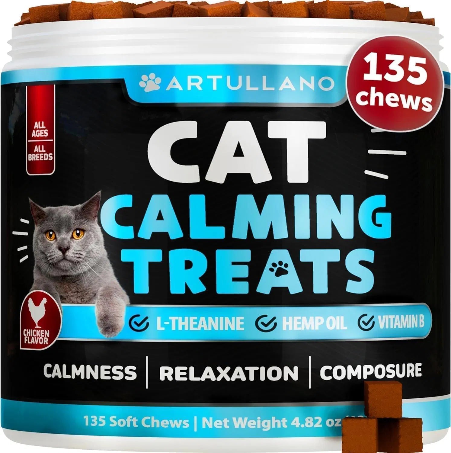 Hemp Calming Treats for Cats
