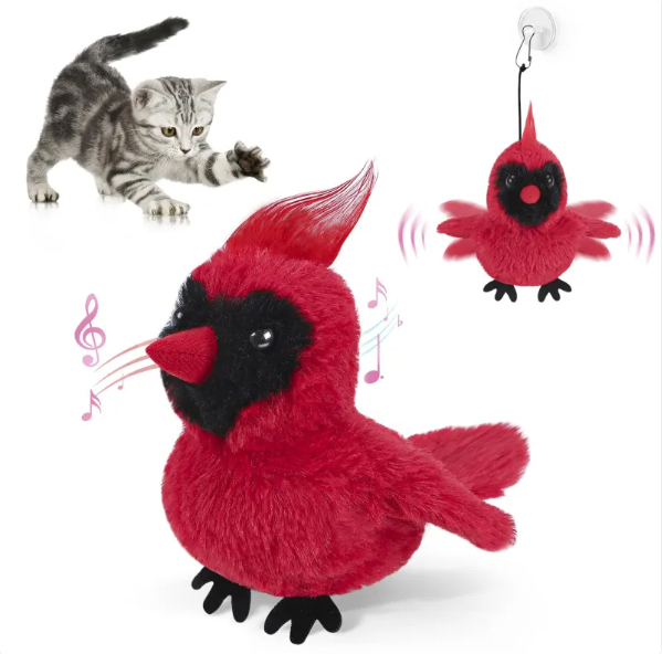 Interactive Flapping Bird Cat Toy USB Rechargeable