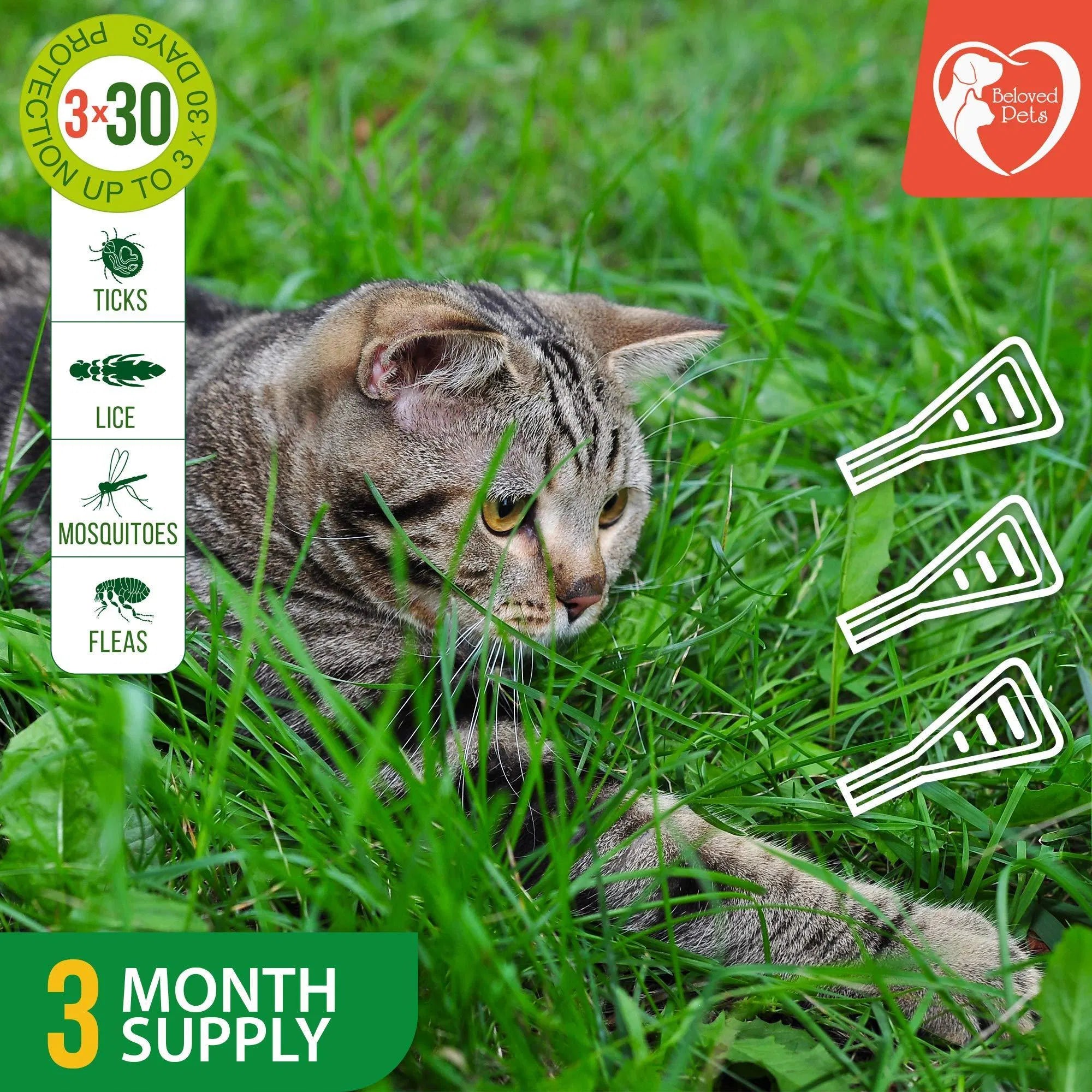 Natural Spot-On Flea & Tick Treatment for All Pets, 1.5 mL