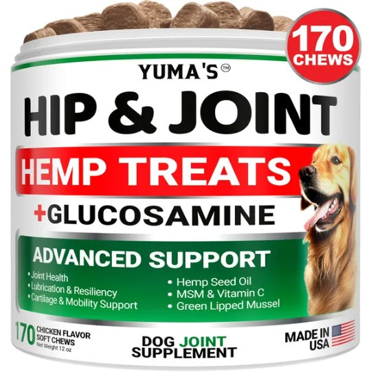Hemp Hip and Joint Dog Supplement Chews