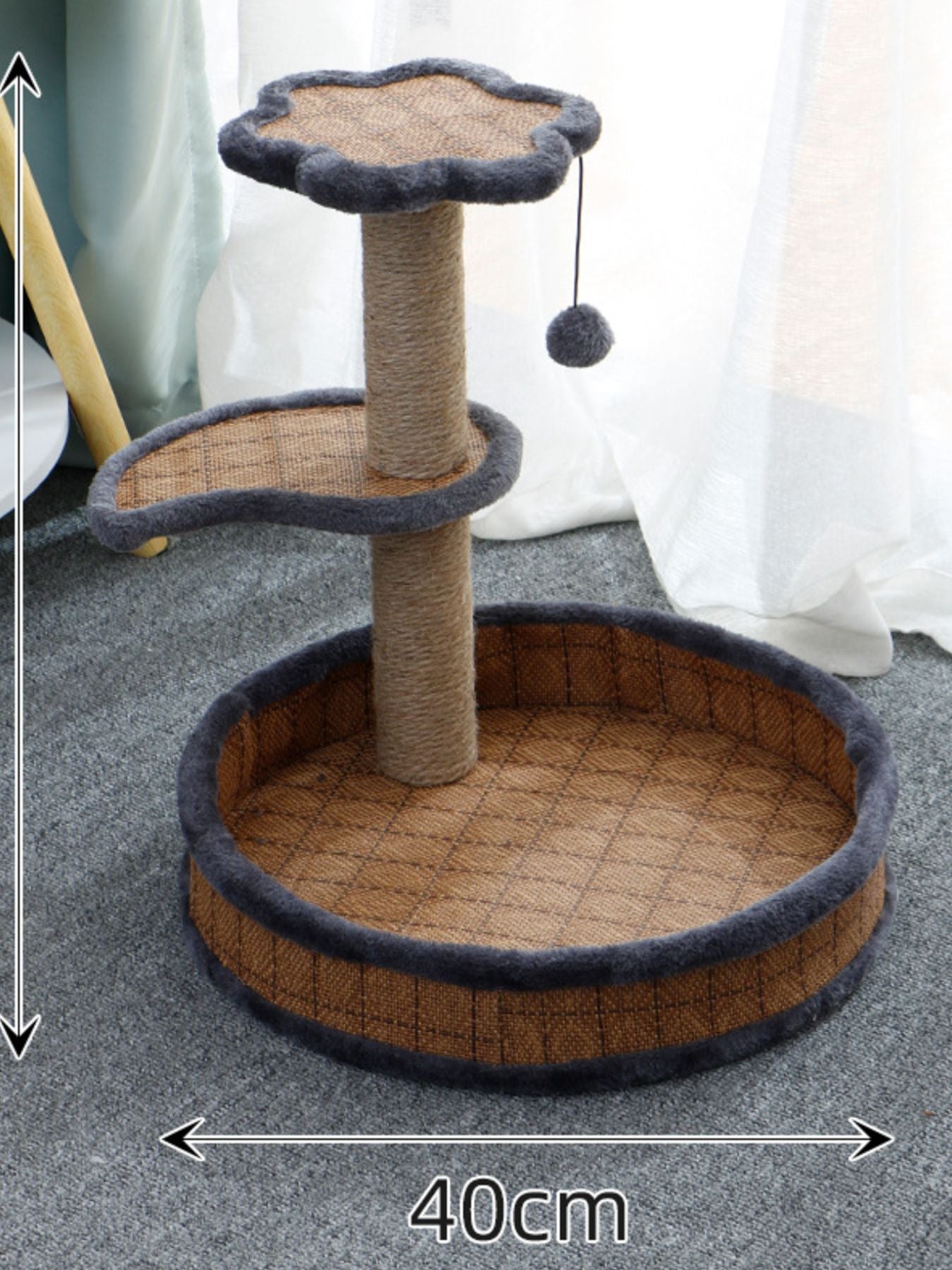 Elevated Cat Tree with Integrated Bed