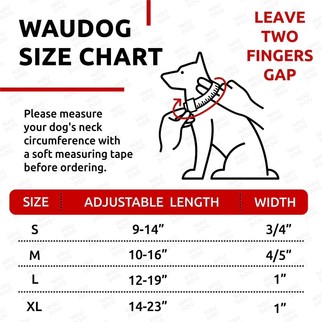 Black Waterproof Dog Collar, 10-16 inch Neck